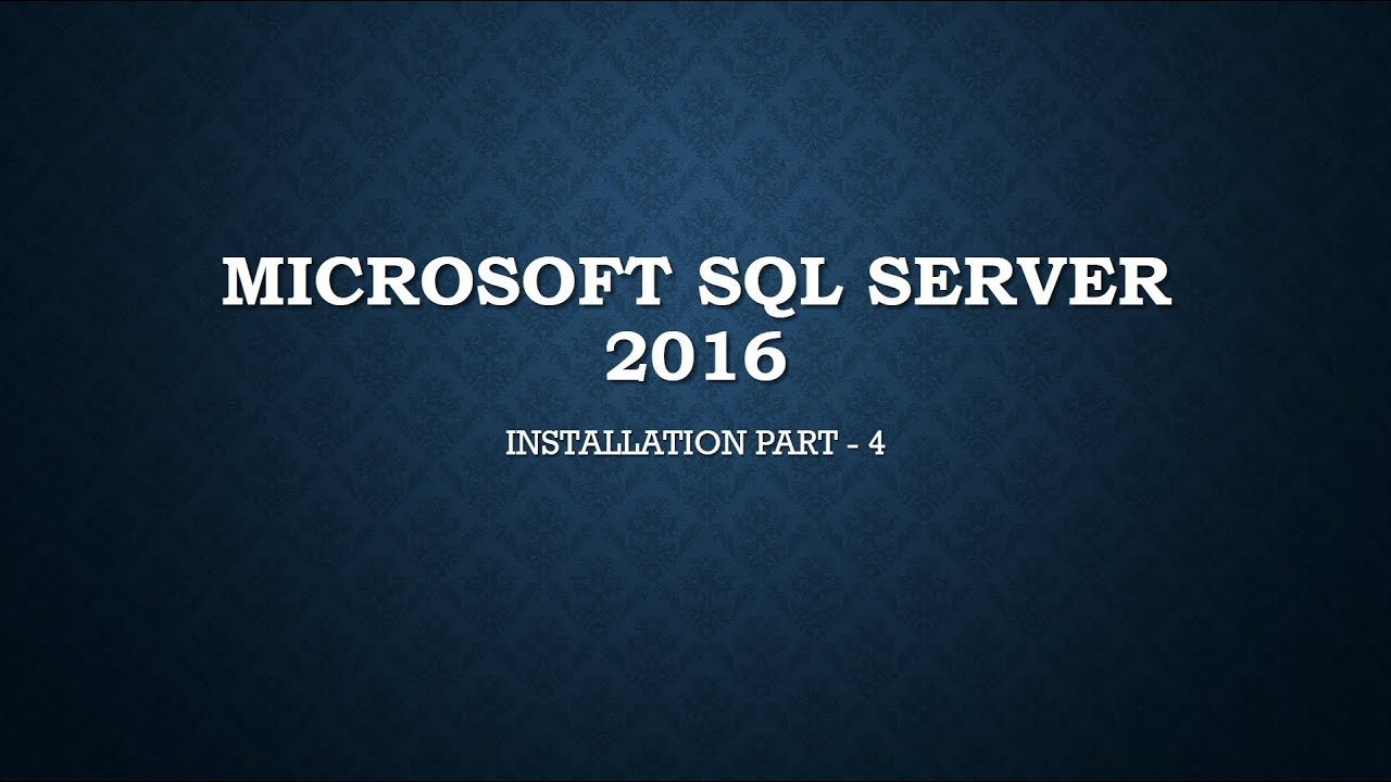 Sql Server 2016 Download Mac